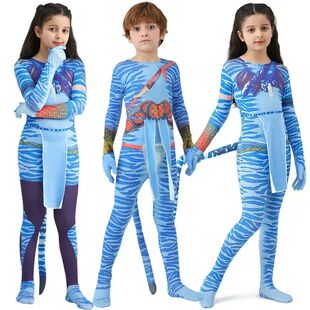 Boy Girls Halloween Cosplay Avatar Costume Kids The Way of W