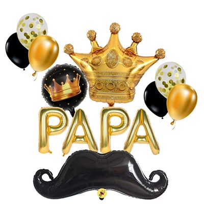 1Set Super Dad Balloons Happy Father's Day Foil Helium Ball