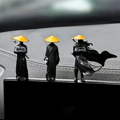 Resin Mini Figurines Decorative 50mm Ancient Sino-Samurai Wa