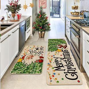 Christmas Decoration Kitchen Non-slip Absorbent Foot Mat Ent
