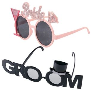 Glasses Funny Bachelorette Party Phot Bride Eyeglasses Groom