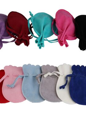 10/25/50pcs 7x9/9x12cm Gourd Velvet Gift Bags Dustproof Flan