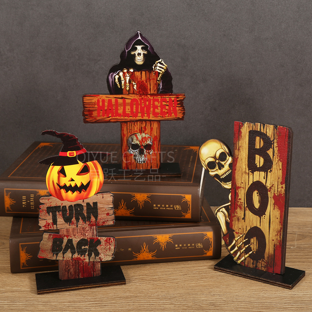 Retro Halloween Skull Desktop Decoration Ghost Festival Cros