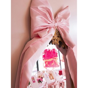 Large Ribbon Bow Decor Garland Hang Backdrop Wall for Party