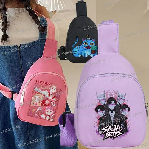 Kawaii Anime Cartoon Chest Bag Anime Movie Handbag Children