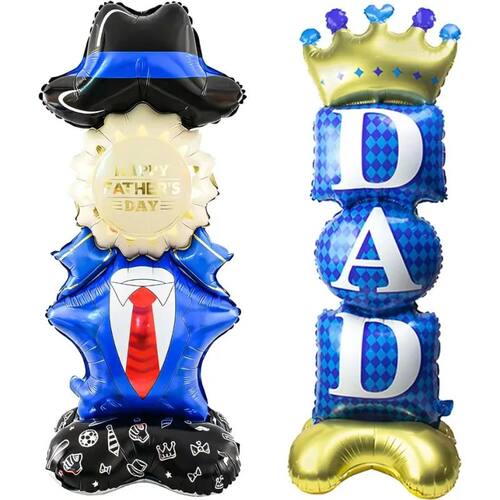 Self Standing DAD Balloons, Large Standing Fathers Day Mylar