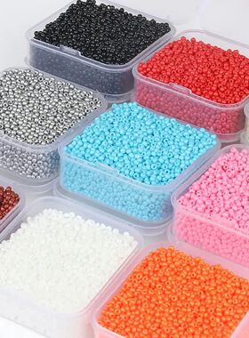 4000pcs 2mm Boxed Czech Glass Seed Beads Small Loose Waist B