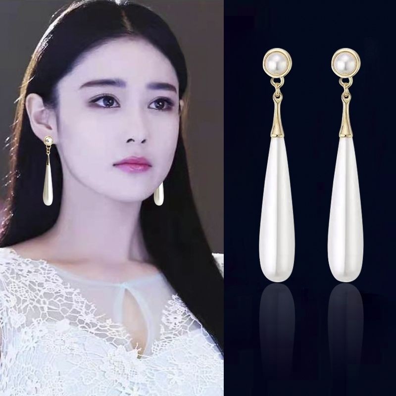 气质名媛珍珠耳环无耳洞耳夹女2025年新款潮搭配旗袍的耳饰瘦脸,饰品/流行首饰/时尚饰品新,耳环,淘宝优惠券,粉丝福利购,淘宝优惠卷