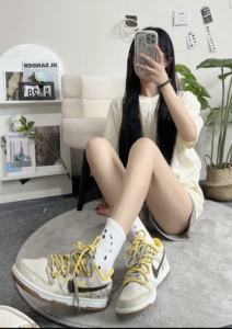 定制球鞋 Nike Dunk Low  禁欲 复古朋克百搭 泼墨渐变涂鸦艺术