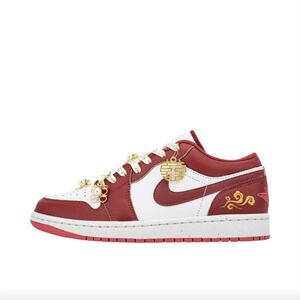 定制球鞋 Air Jordan 1 AJ1  祥云婚鞋龙凤 喜庆 板鞋FJ3465-160