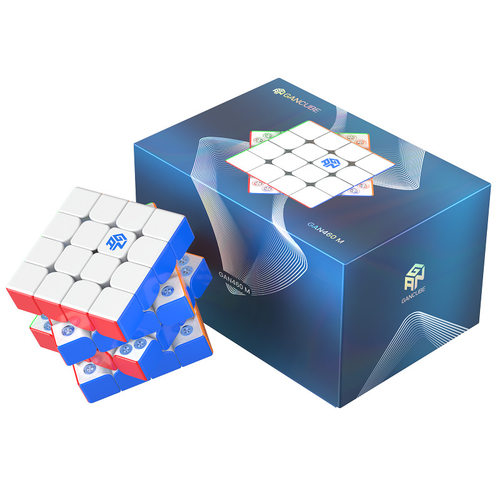 gan46v2魔方2代4阶磁力四阶速拧竞速比赛魔方新品益智玩具