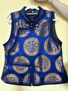 蒙古族马甲男款新款民族风服装坎肩民族服饰日常蒙古族马夹新品