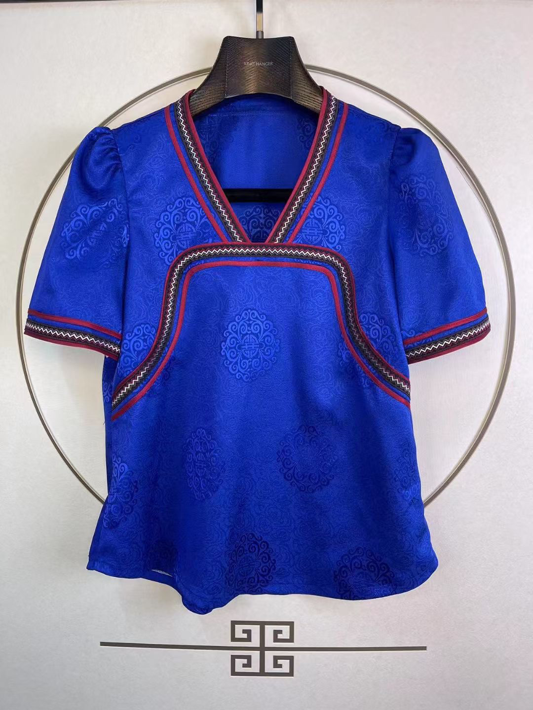 四季女打底蒙古袍短袖蒙古服装连衣裙日常装工作服演出服半袖新品