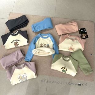 25742 600克奶芙绒双层保暖蚕丝套装 栗子专属