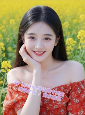 网红油菜花清纯甜妹海报贴画客厅床边墙上美女贴墙画防潮遮丑贴纸