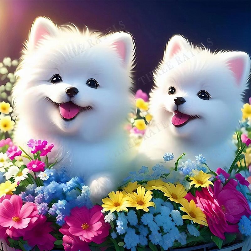 可爱狗狗贴纸卧室卡通墙贴卫生间贴画房间墙贴纸自粘行李箱装饰画图片