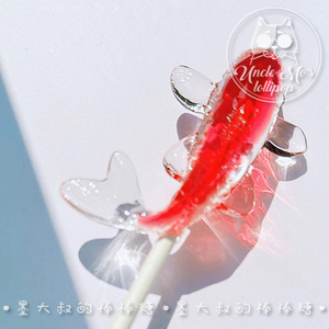 好运锦鲤高考中考必胜创意网红彩虹棒棒糖儿童糖果送礼物墨大叔