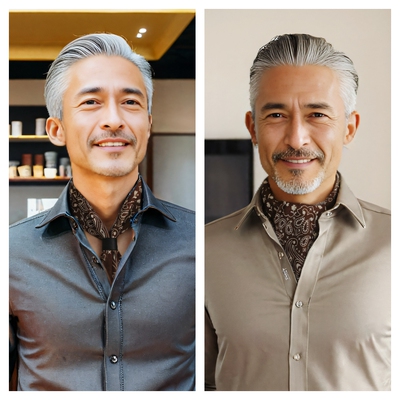 男士阿美咔叽棉质领巾秋季复古薄款男女小围巾腰果花印花装饰领巾