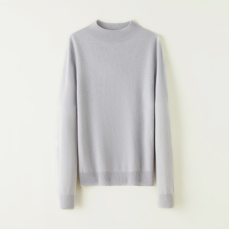 思诺芙德半高领无缝一体纯色100%绵羊毛衫女针织打底衫秋冬上衣,女装/女士精品,毛针织衫,淘宝优惠券,粉丝福利购,淘宝优惠卷