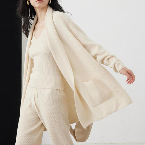 思诺芙德100%山羊绒开衫