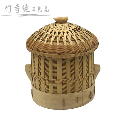 传统竹编蒸饭桶竹制蒸饭筒竹甑子
