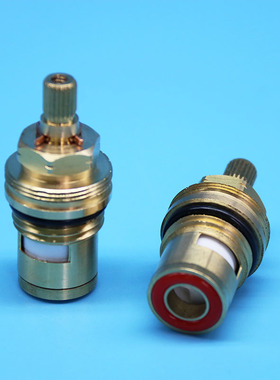 天仕T&S冷热星盆双联双开混合水龙头阀芯铜阀芯equip013787-45