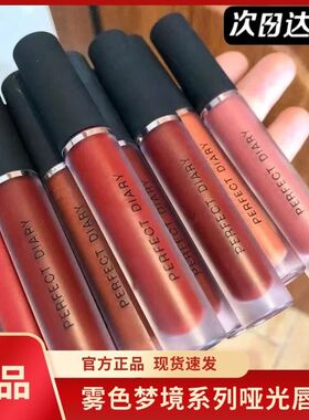 完美日记丝绒雾面哑光唇釉口红909正红色939豆沙色940天鹅绒V01