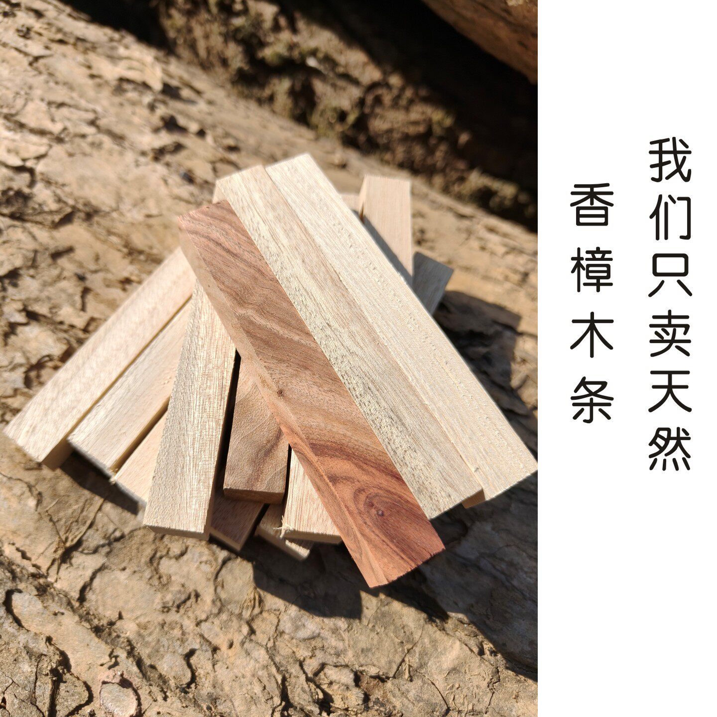 正宗江西小叶香樟木条防霉防蛀樟脑丸木块驱虫衣柜防潮天然樟木块