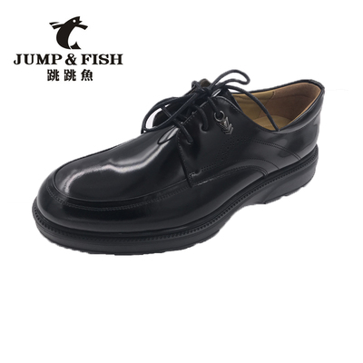 2024新款真皮正品跳跳鱼男鞋时尚皮鞋货号52811