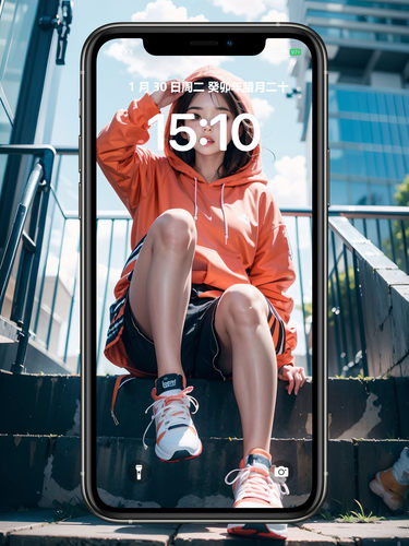 高清手机壁纸 运动女孩2K高清iPhone高清壁纸手机墙纸设计素材