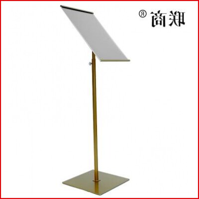 Sub Advertising Display Price Type Poster Rack Tshelf Pop Paper Clip Ground Table Bracket Small a3 Stainless Steel