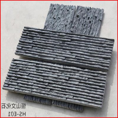 Brick landscape courtyard pool black flowing water garden wall flower water curtain board background wall stone exterior wall art flowing water fossil