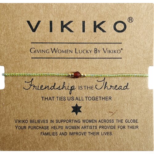 VIKIKO红玉髓玛瑙串珠小手链礼物