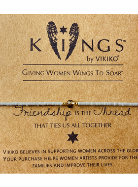 VIKIKO【智慧】ins串珠手作茶晶灰色珠串细小手链绳友谊学生礼物