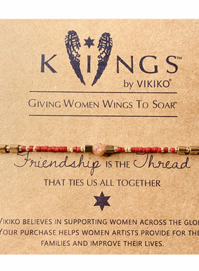 VIKIKO串珠小众设计ins幸运石女生细小手链同款混搭红绳饰品礼物