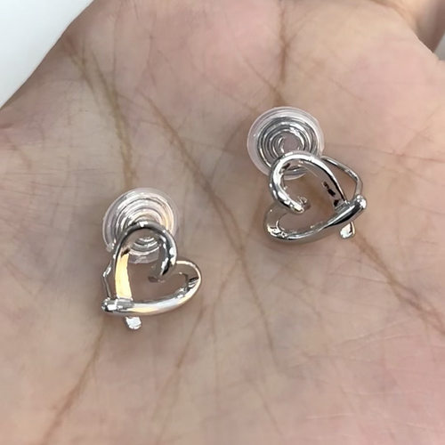 彩色锆石蝴蝶结耳骨夹女