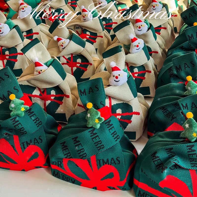 圣诞节礼物袋平安夜苹果礼品袋