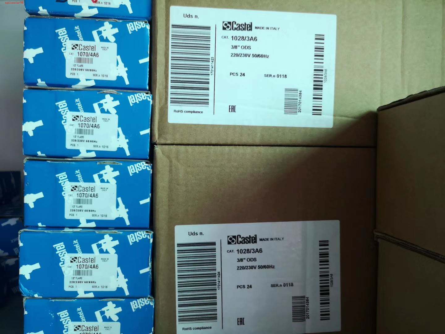 castel卡士妥电磁阀1070/4a6,1064/3a6,1078/4/5a6,1028/3a6,hf2