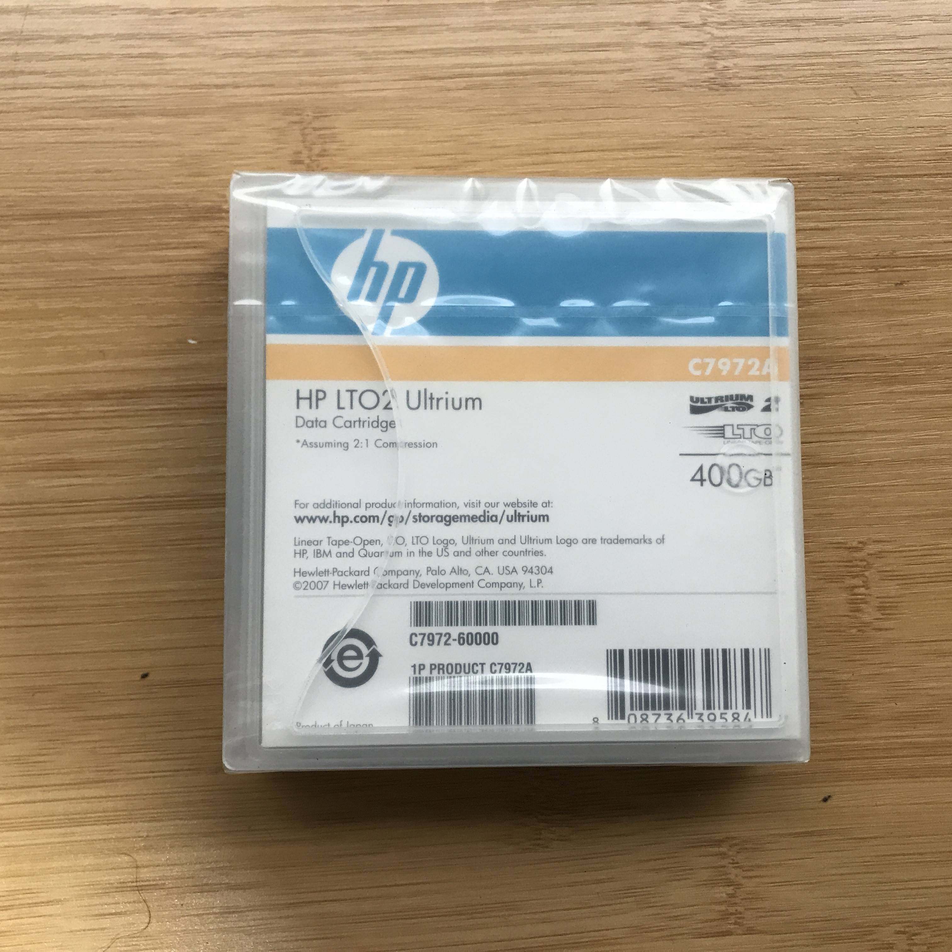 原装正品 惠普/hp lto-2 c7972a 数据磁带 200gb-400gb,,,.