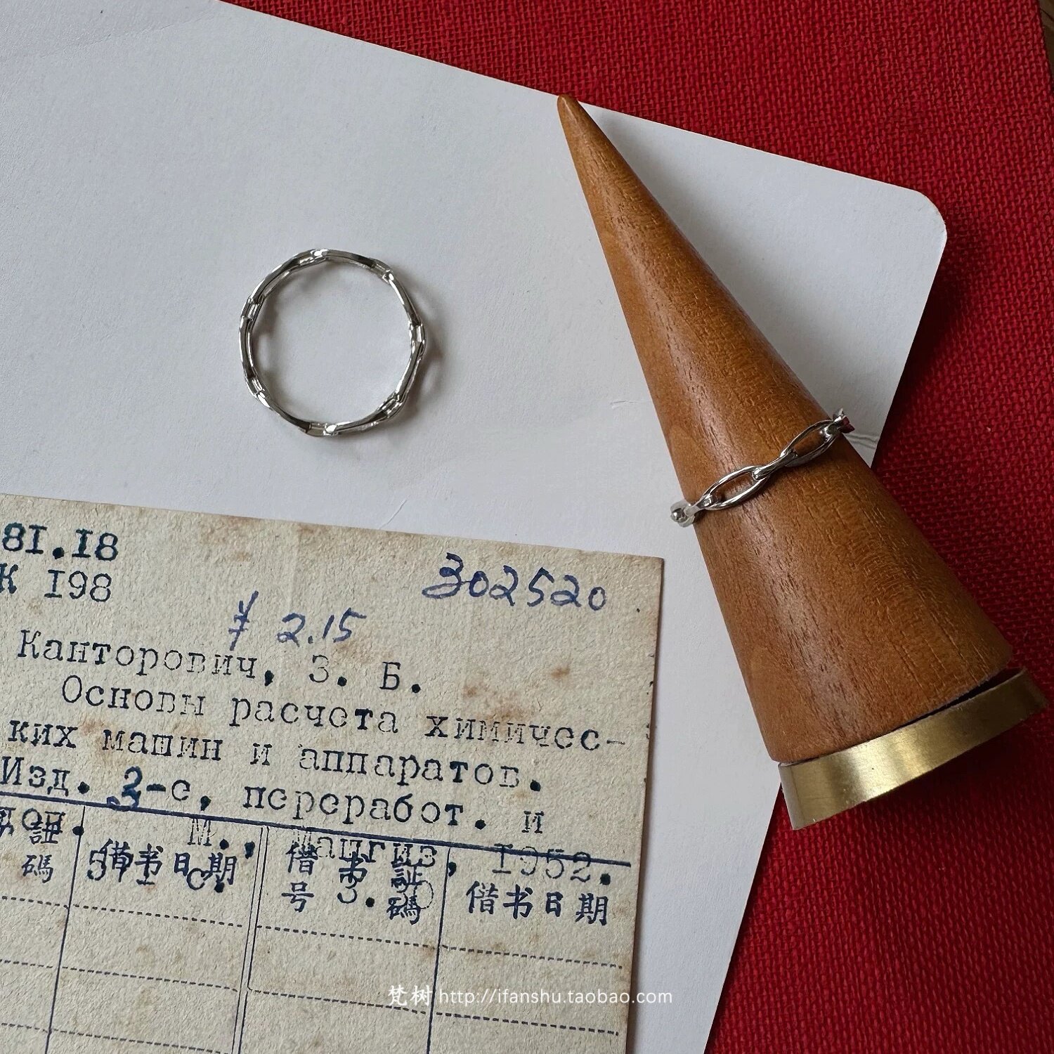 梵树For handmade-《不如释怀》S925 叠戴神器！镀白金镂空指环
