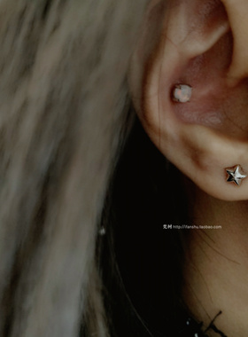梵树For handmade-《星语》925纯银 迷你星星耳钉