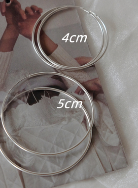 梵树For handmade-《佩洛斯》S925日常/旅行 细圈大耳环