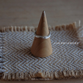 梵树For 单颗小钻波浪尾戒 S925纯银 handmade 无主情书