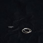 星光游乐 梵树For handmade 足银990细碎闪光闭口纯银细戒指