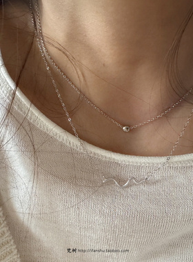 梵树For handmade-《尼罗》S925纯银 圆点/小蛇简约搭配项链