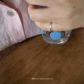 handmade 多美好 S925纯银 梵树For 复古做旧风格 菱格尾戒