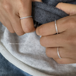 梵树For handmade-《海耶斯本》S925纯银 长期主义 百搭肌理圆戒