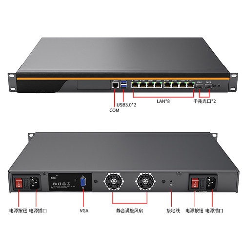 倍控1U工控机服务器ROS软路由双电源冗余模块I5-3320M I7-3520M - 封面