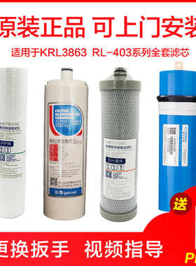 通用沁园净水器滤芯KRL3863 QR-RL-403A(S） 403B C原装芯CPP复合
