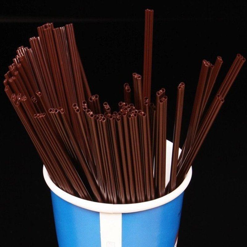 一次性咖啡吸管 麦当劳肯德基热饮牛奶豆浆吸管三孔 搅拌棒 500支